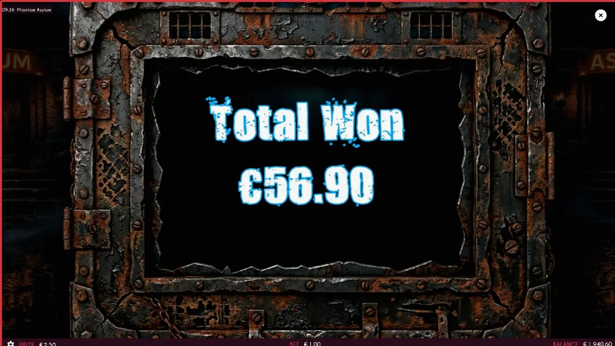 Tampilan visual horor psikologis dalam slot Phantom Asylum oleh Triple Cherry
