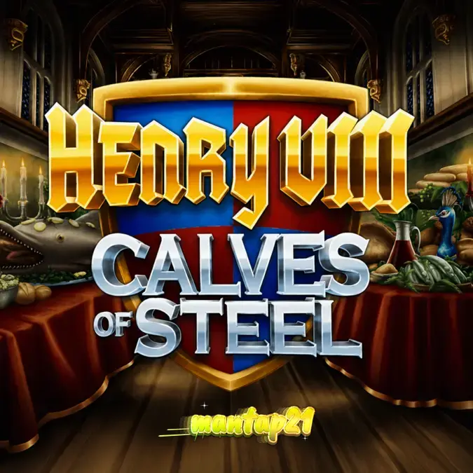 Tampilan visual karakter Henry VIII dalam slot Henry 8th Calves of Steel